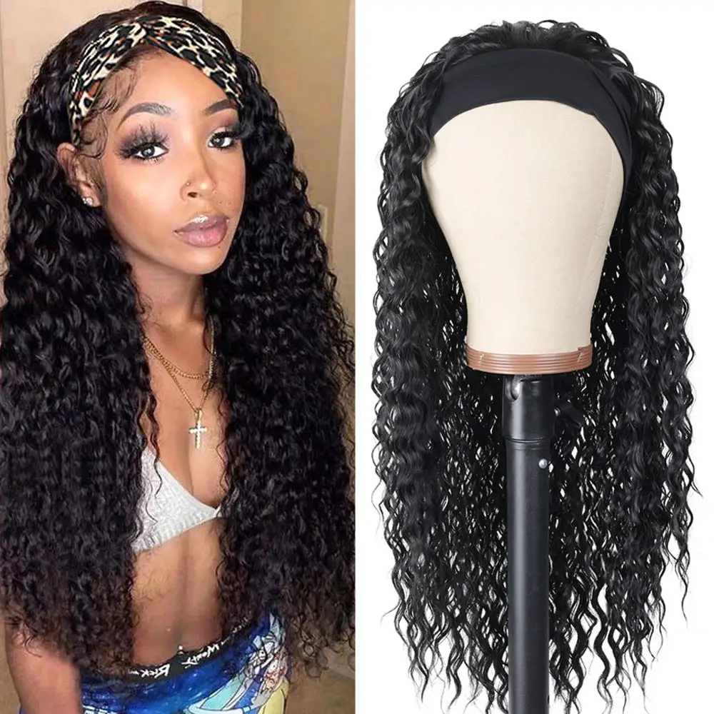 Парики из 100% человеческих волос с прямыми/кудрявыми волосами Remy перуанские