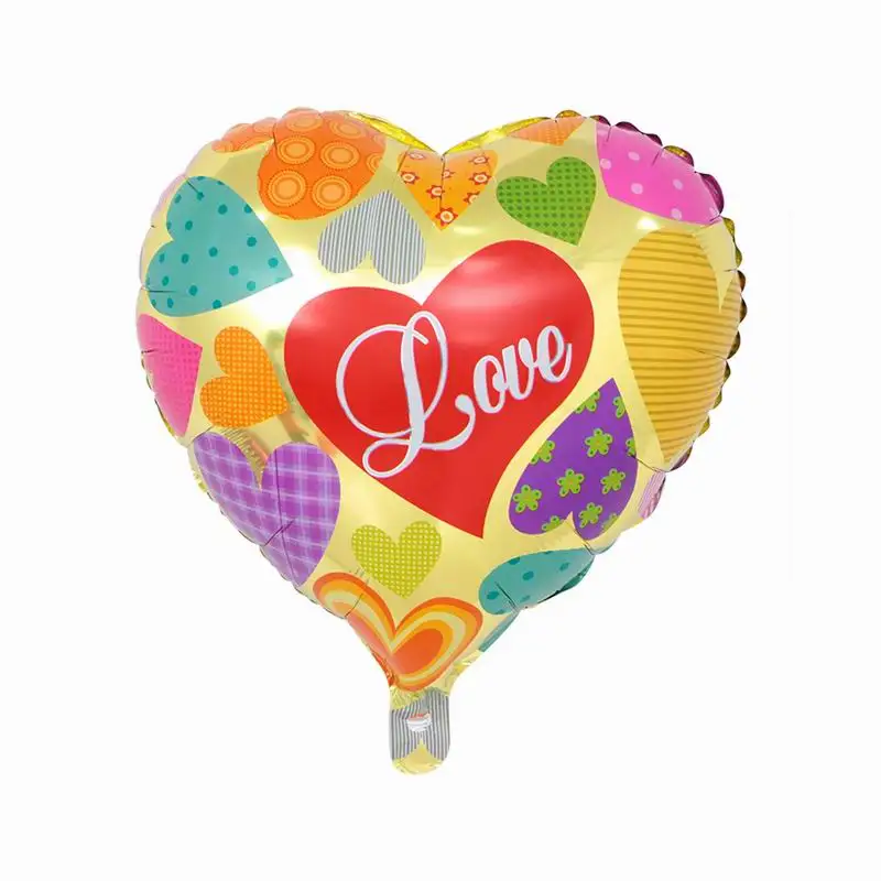 10 шт. 18 дюймов воздушные шары с надписью I Love You Heart надувные гелиевые из фольги