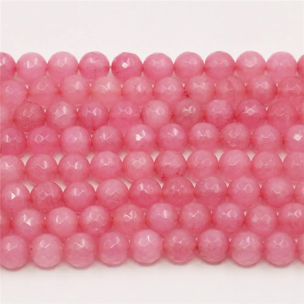 Новинка граненые бусины 8 мм из розового халцедона морганита круглые россыпью