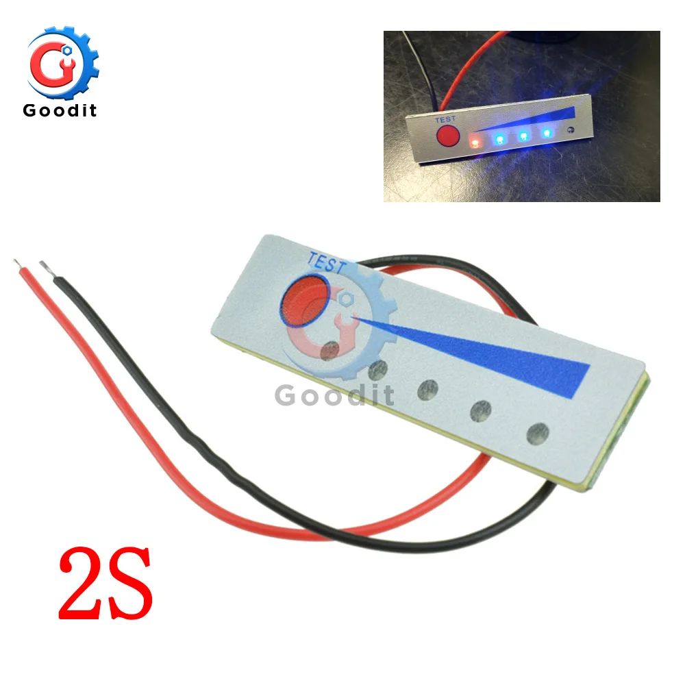 Индикатор емкости литиевого аккумулятора 2S 8 4 в индикатор уровня заряда 16 тестер