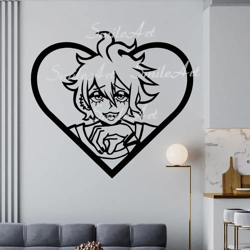 

Мультяшные стильные настенные наклейки Danganronpa, современная модная Настенная Наклейка для гостиной, спальни, настенная роспись, Прямая пост...