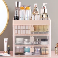 desktop cosmetic storage box transparent multi layer drawer storage rack shelf makeup counter dressing table jewelry finishing
