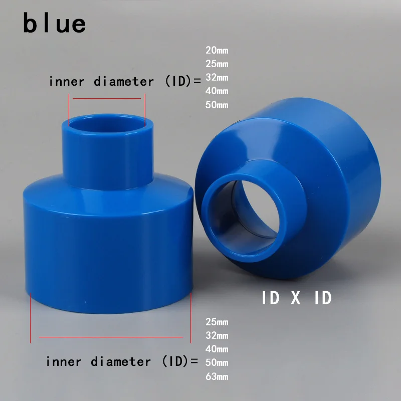 

Reducer Joint PVC water supply fittings Fitting Reducing Straight Connectors Garden Water Pipe Connector PVC Pipe Fittings 1 Pcs