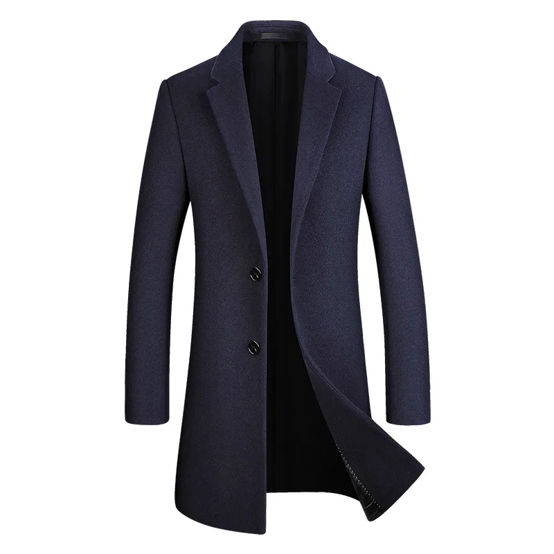 

Winter new wool coat, Korean version slim wool coat, men's long wind coat, coat man,