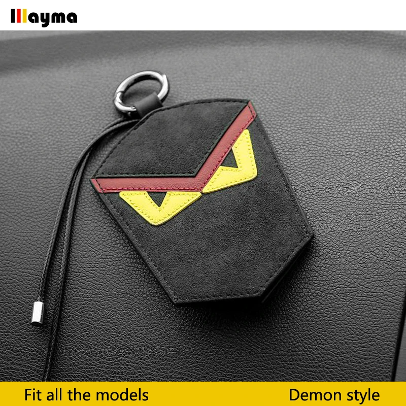 Чехол для автомобильного ключа из алькантары в стиле демона BMW 1 серии E82 E87 F20 1M 2 F22