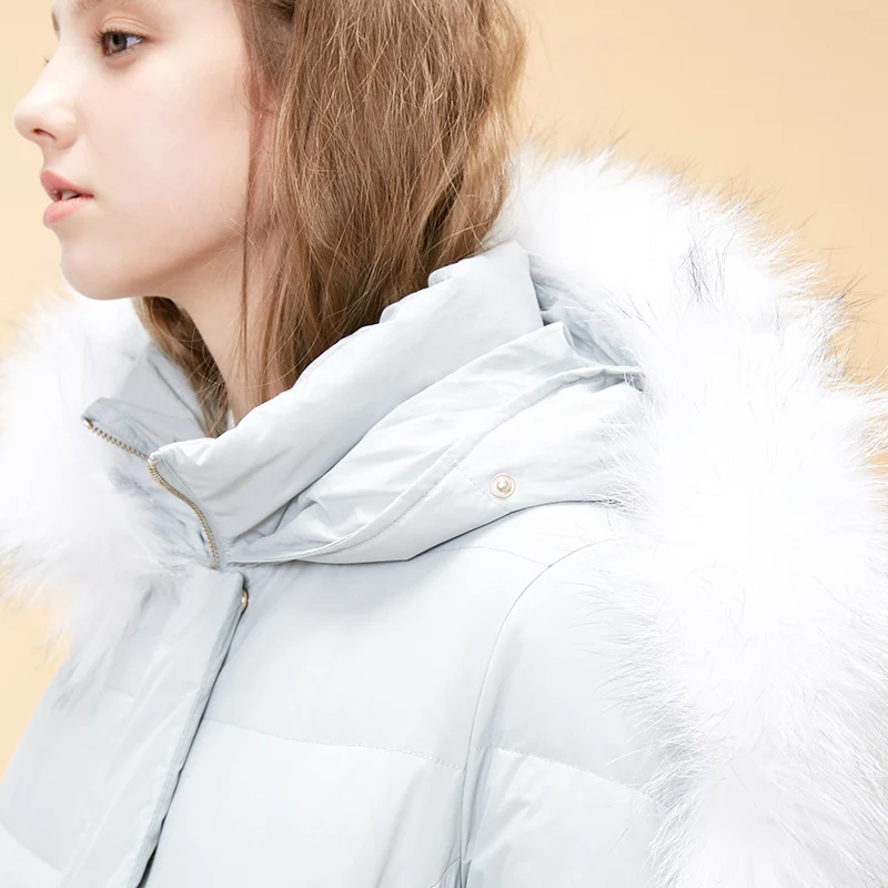 Vero Moda женский Съемный Енот с капюшоном длинный пуховик | 318412541
