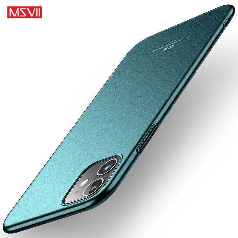 Чехол для iphone 11 pro max Ультратонкий Жесткий чехол Msvii из поликарбоната x xs XR 6 6S 7 8 plus