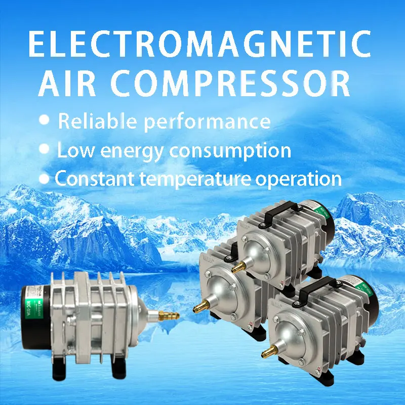 

Электромагнитный воздушный компрессор HAILEA, насос для аэрации аквариума с кислородом и 6 режимами работы, 45 л/мин, 55 л/мин, 70 л/мин