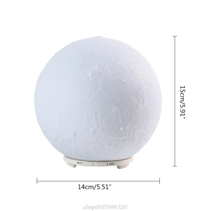 

3D Moon Shape Air Humidifier Aroma Essential Oil Diffuser Night Light USB Charging Humidificador Mist Maker M15 21 Dropship