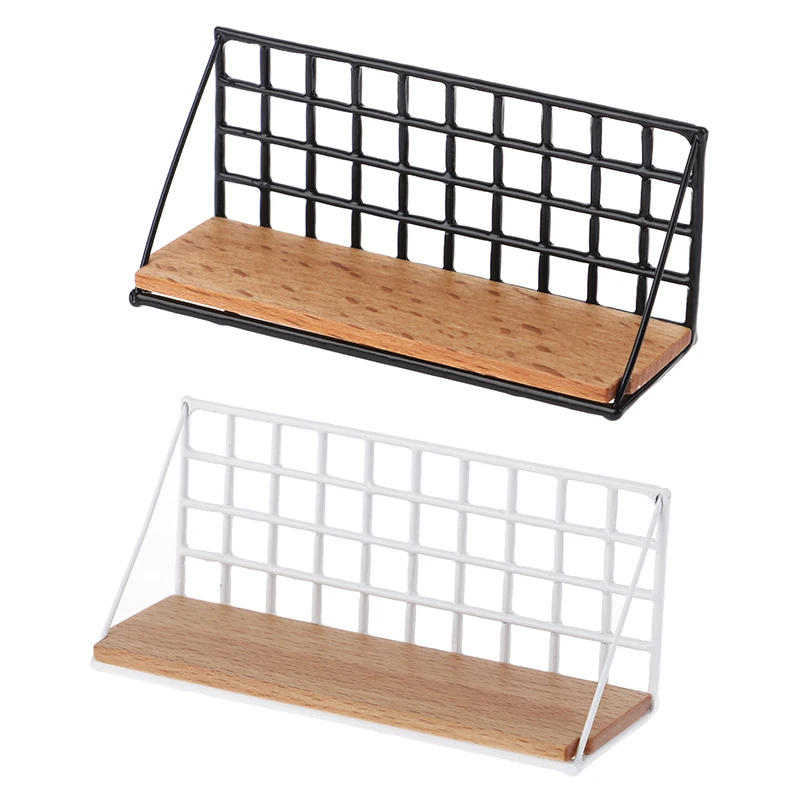 

1:12 миниатюрный кукольный домик в скандинавском стиле, кухонная настенная полка, мебель для хранения