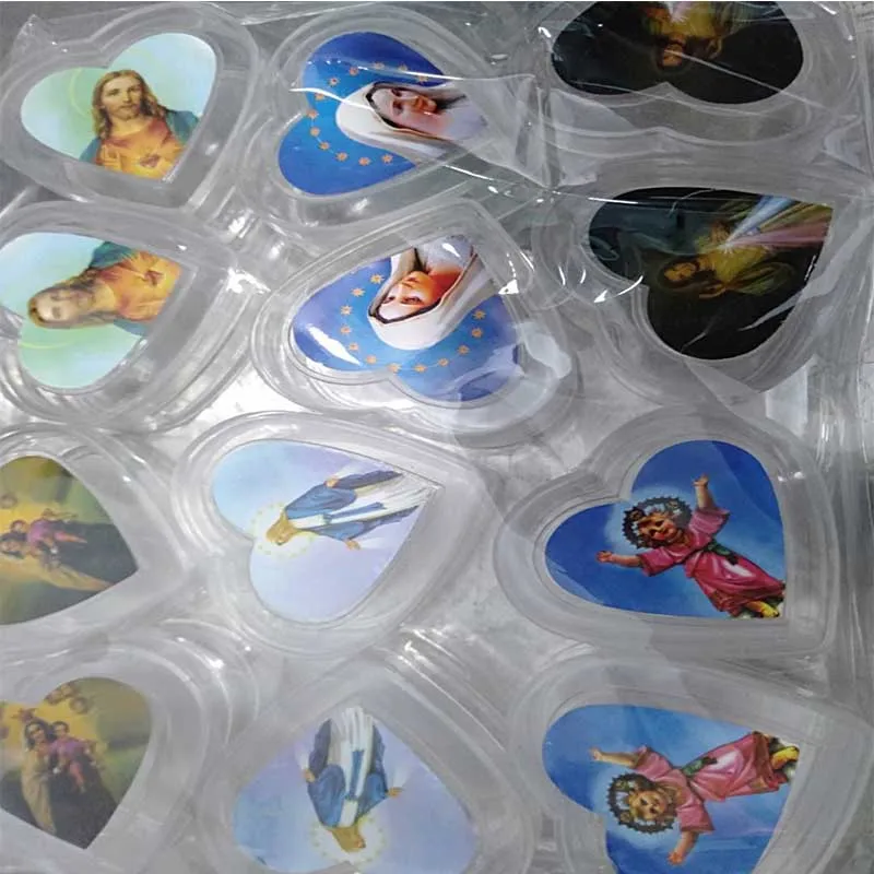 

Catholic plastic rosary beads 24 pieces/rosary box. Christ prayer rosary necklace. Random photos!