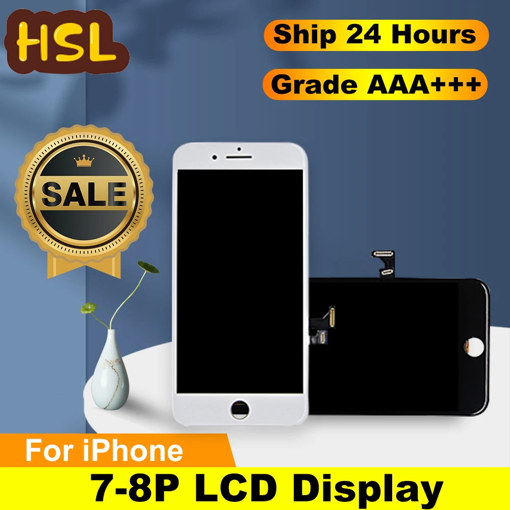 ЖК дисплей класса AAAA для iPhone 7 7Plus 8 8Plus с 3D сенсорным экраном дигитайзер в сборе без
