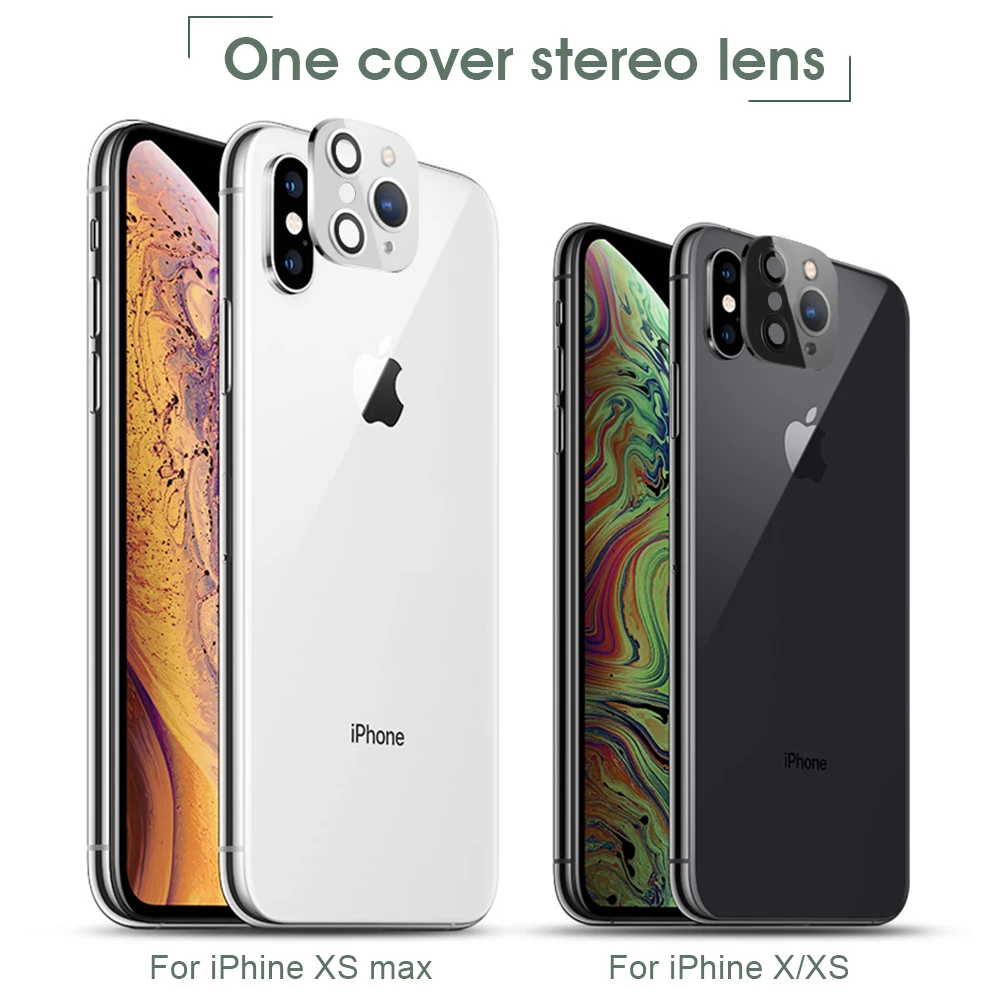Сменный металлический защитный чехол для камеры iPhone XS X XR MAX из сплава с полным