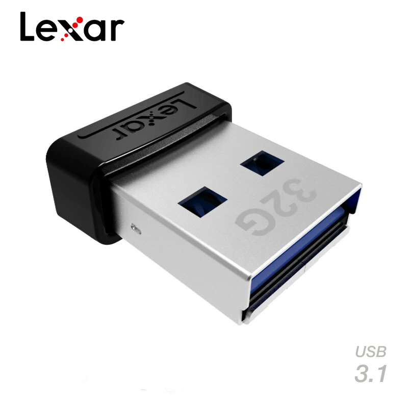 Lexar mini usb flash S47 memoria Флешка 32 Гб 128 ГБ USB 3 1 металлический автомобиль флешка 64 USB3.1