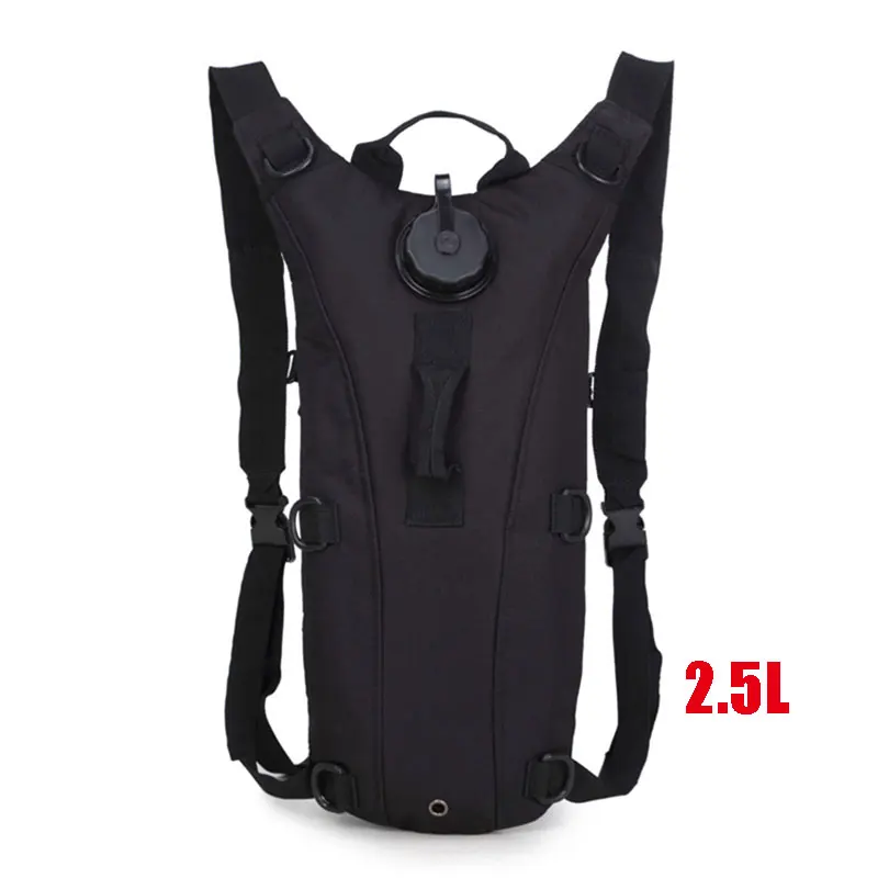 Black2.5L Тактическая Сумка для воды, военный рюкзак с гидратацией, камуфляжный рюкзак, рюкзак для альпинизма, Походов, Кемпинга, езды на велосипеде, рюкзак 2.5L 3L - Цвет: Black2.5L