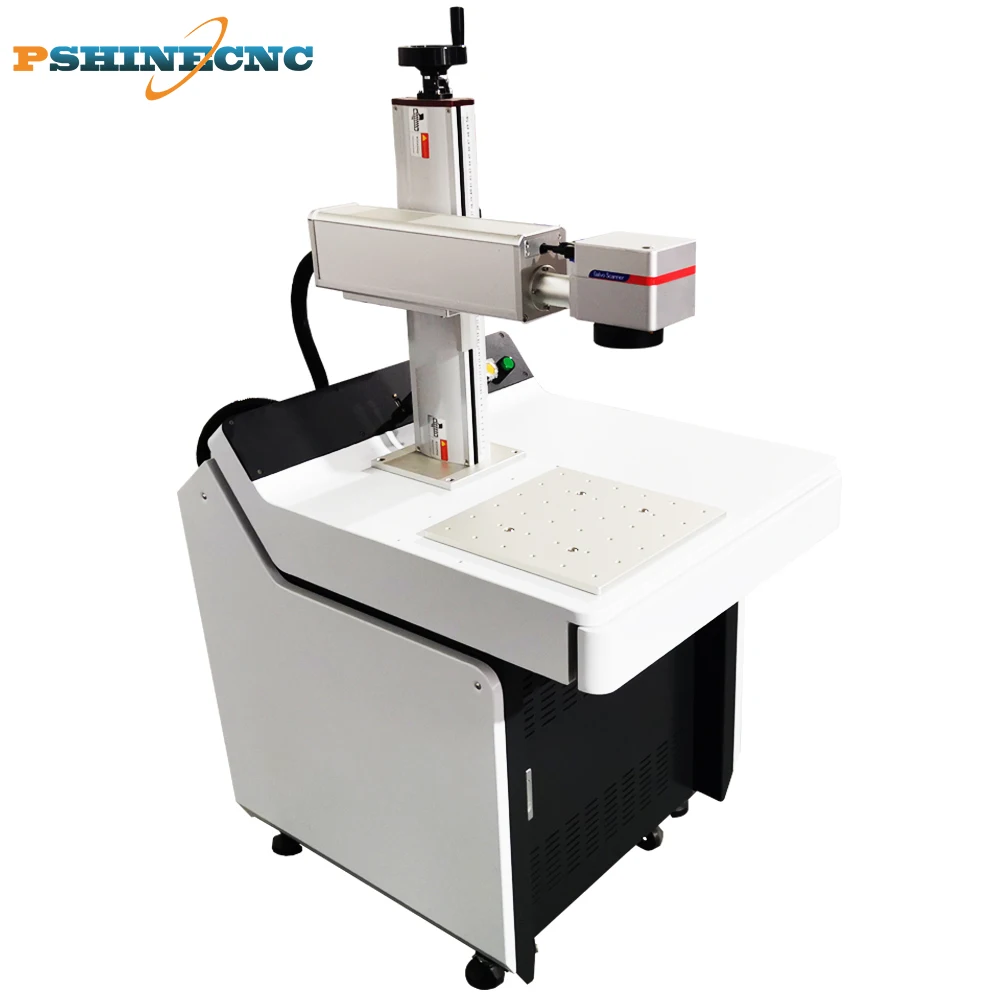 Color laser engraving marking portable fiber machine desktop model 20w 30w 50w with 69mm 80mmrotary device |