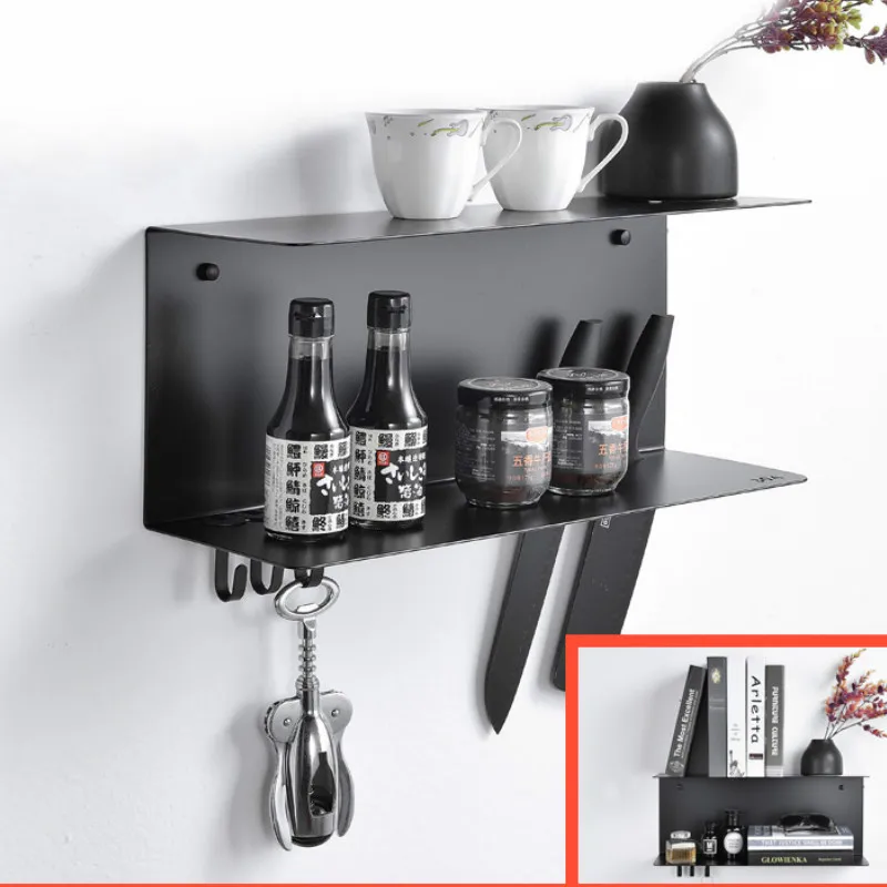 

Bathroom Shelf Wall Hanging Wall Punch-free Kitchen Rack Multi-function Bathroom Toilet Storage Shelf Wy11182122