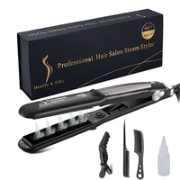 steam hair straightener brush titanium ceramic flat iron professional electric hair comb fast hair styling straightening iron