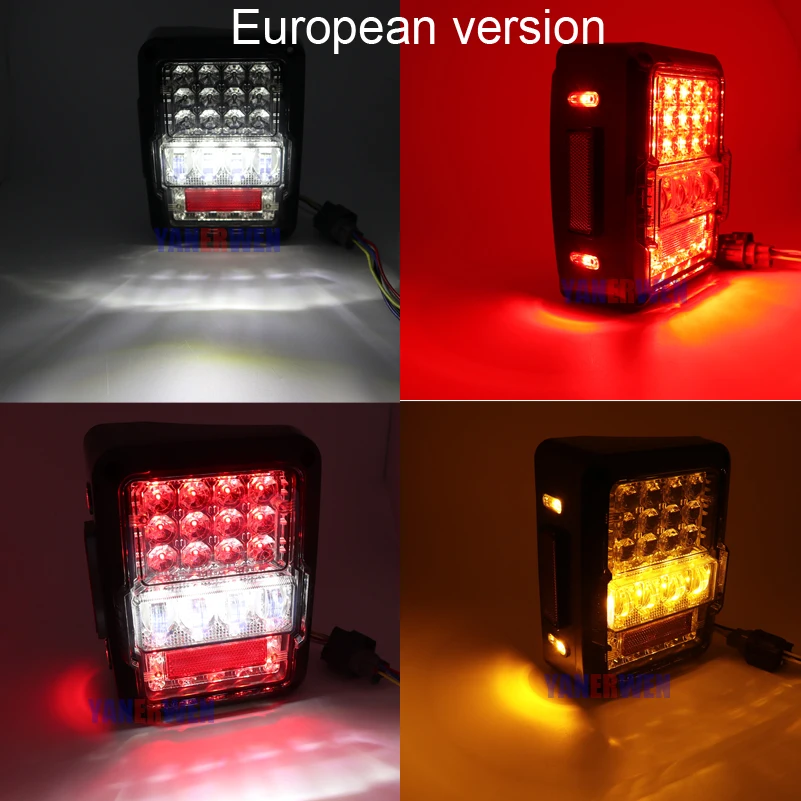 Светодиодсветодиодный стоп сигналы США/ЕС задние сигнальные фонари заднего хода