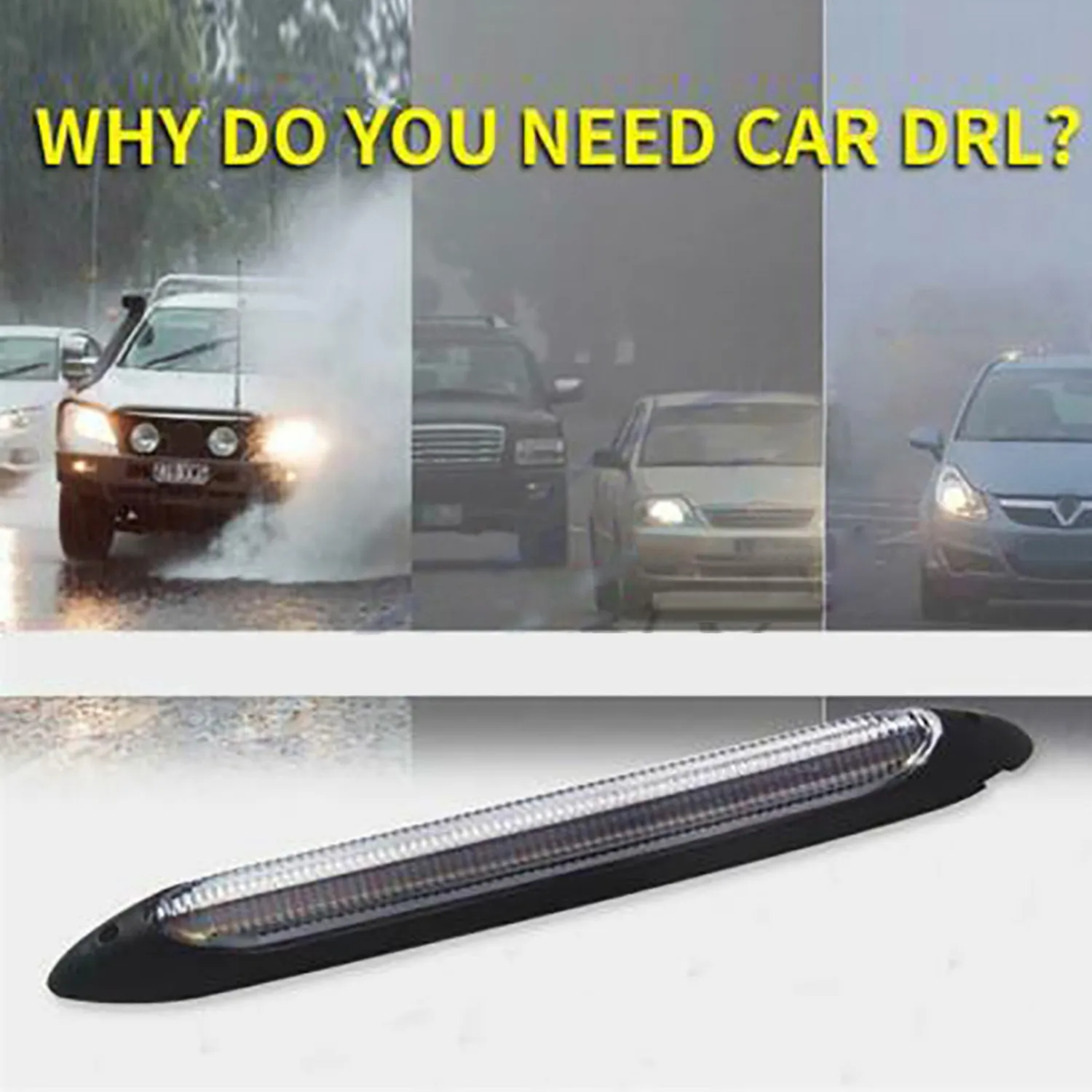 

Sequential LED Strip Waterproof 1Pair Daytime Running Light Replacement