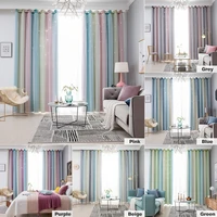 hollow star sheer curtain rainbow color window curtains for girl kids bedroom blackout window drapes curtain home decoration