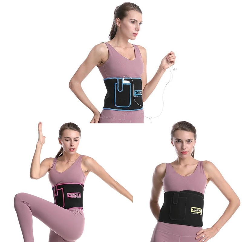 

Sports Fitness Gym Waist Support Belt With Pocket Adjustable Thermal Sweating Lumbar Warmer Protection Trainer Wrap Accessory Q1