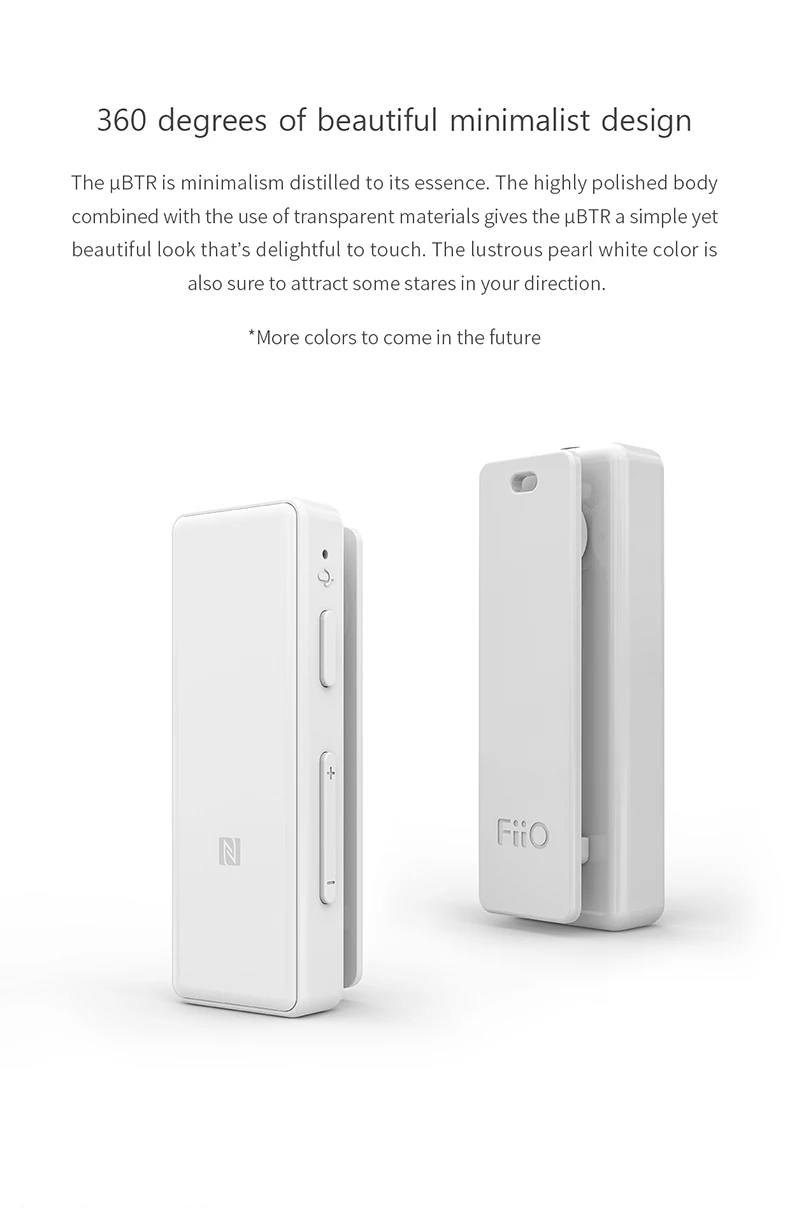 FIIO uBTR CSR8645 Bluertooth приемник усилитель для наушников с самостоятельным локальным регулятором громкости Встроенный микрофон aptX NFC