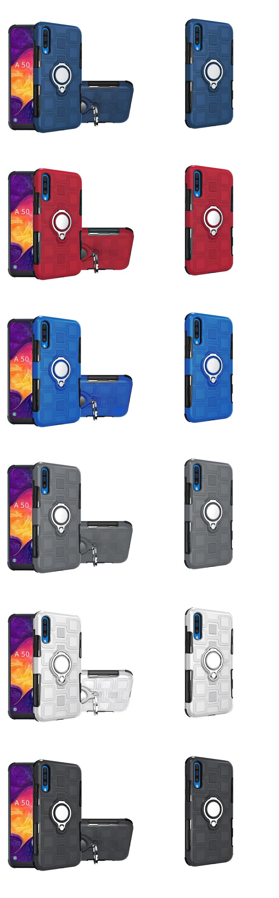 Противоударный держатель чехол с крышкой для samsung galaxy A10 20 30 40 50 60 70 M10 20 30 магнитное кольцо чехол для samsung A70 40 чехол