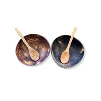 12 15cm natural coconut bowls wooden tableware coco smoothie environmental vegan kitchen tool made from reclaimed coconut shells