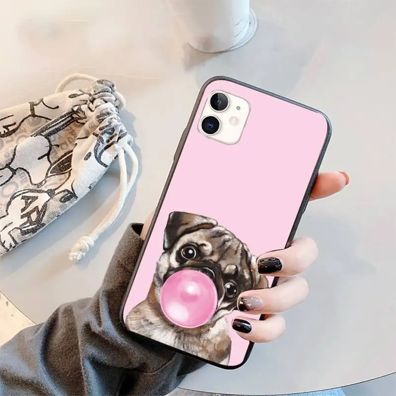 

Pug French Bulldog Phone Case for iPhone 11 12 mini pro XS MAX 8 7 6 6S Plus X 5S SE 2020 XR