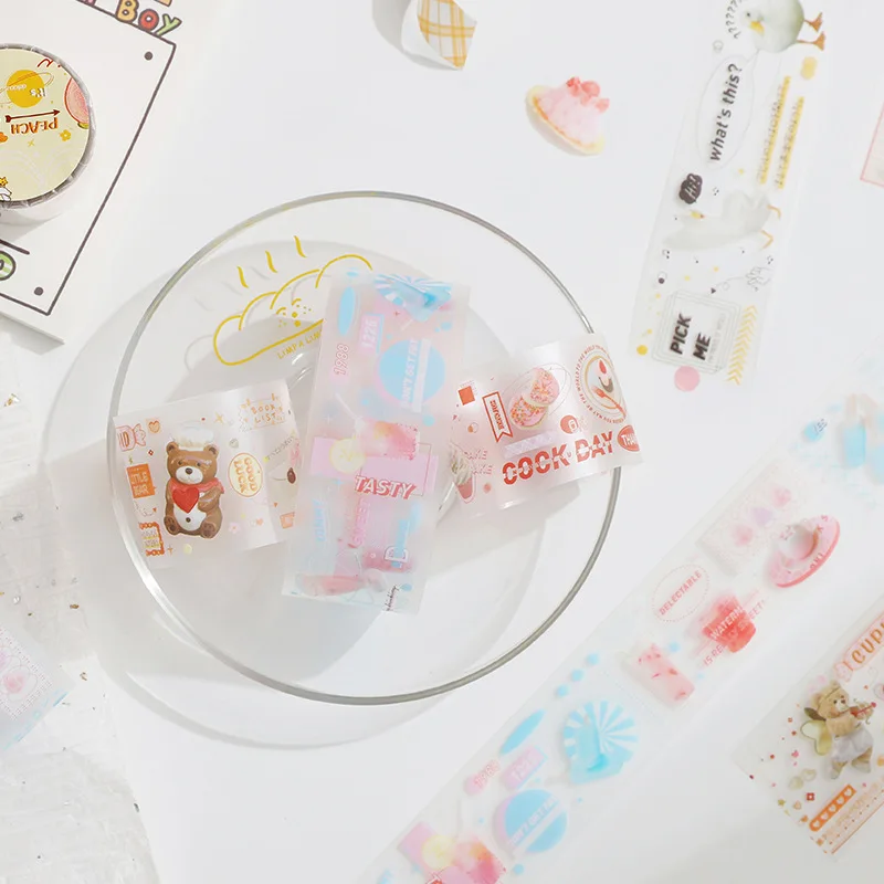 

1pcs/1lot Decorative Adhesive tapes Summer cicadas Small fresh and cute Scrapbooking DIY Paper Scrapbooking Stickers 3m