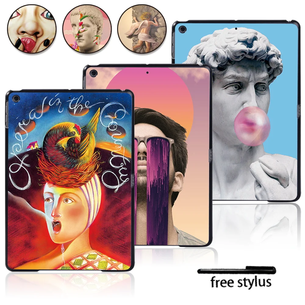 

Tablet Case for Apple IPad 8th 7th 6th 5th Gen/Air 1 2 3/Air 4 10.9/Mini 12345/IPad 234 Funny Painting Sample Series Hard Shell