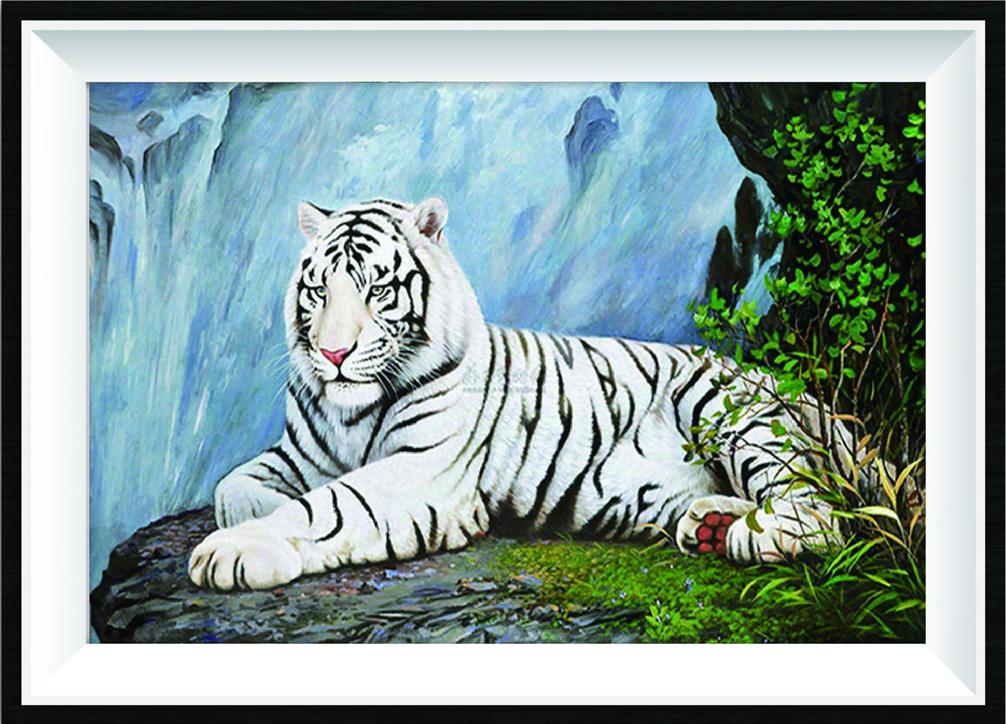 

Набор для алмазной вышивки «Стразы», картина с изображением животных, тигра, полная круглая Алмазная мозаика, Kamy YI