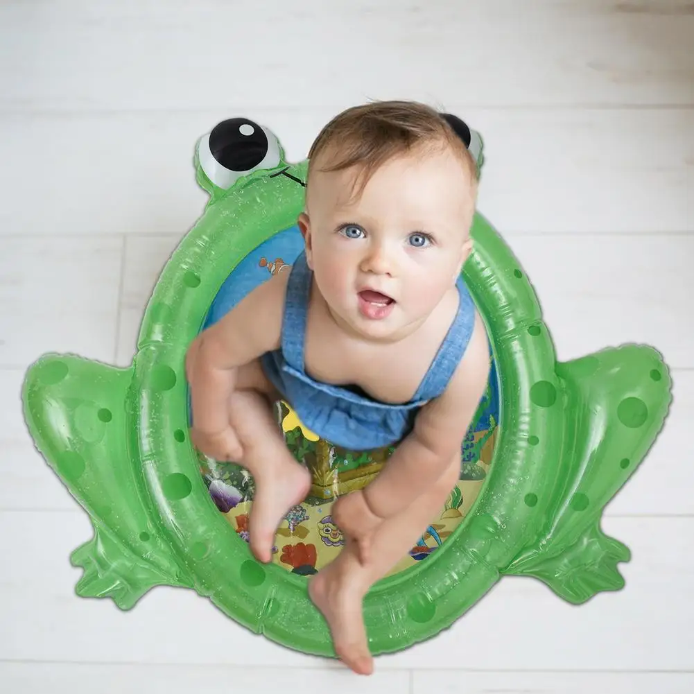 

Inflatable Baby Water Play Mat, PVC Inflatable Water Cushion Toy Ice Mat Early Education Baby Toys Play Summer Toys