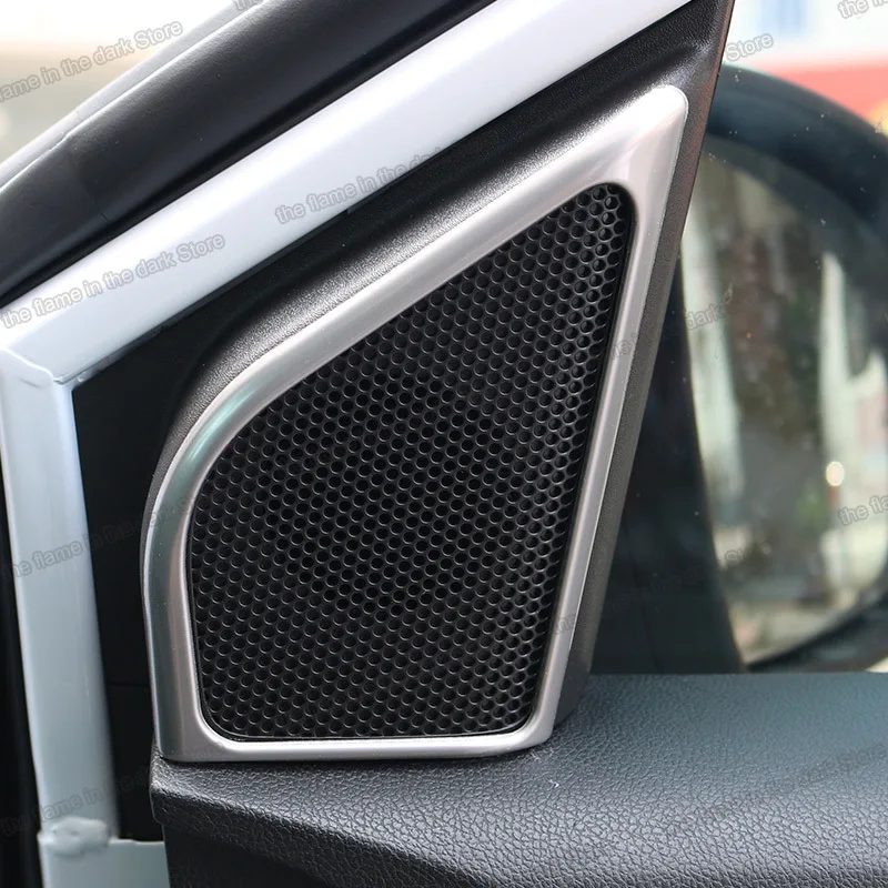 Lsrtw2017 Stainless Steel Car Door Sound Player Frame Trims for chevrolet cavalier 2017 2018 2019 audio loundspeaker | Автомобили и
