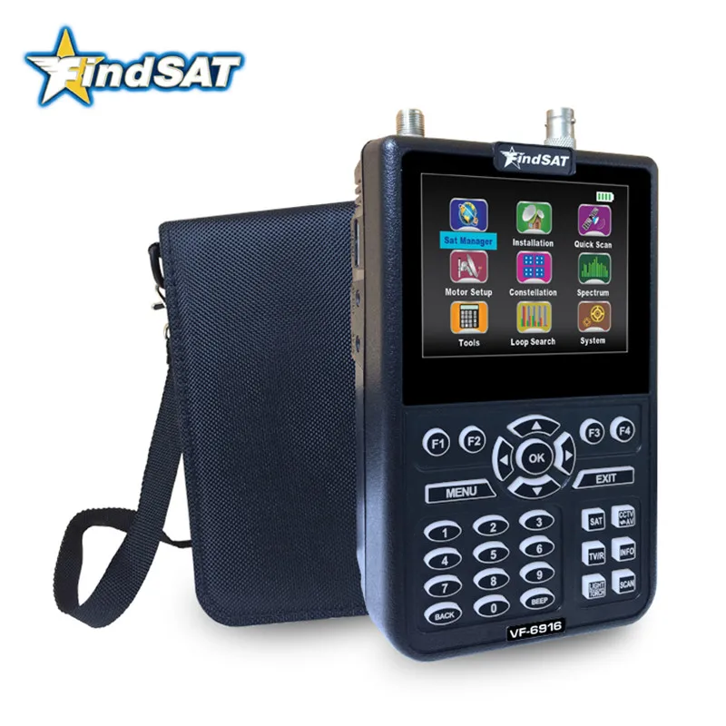 Цифровой спутниковый искатель VF 6916 HD с поддержкой DVB S2 S CCTV 8 Мп AHD 4000 мА MPEG4 Sat Finder 3 5