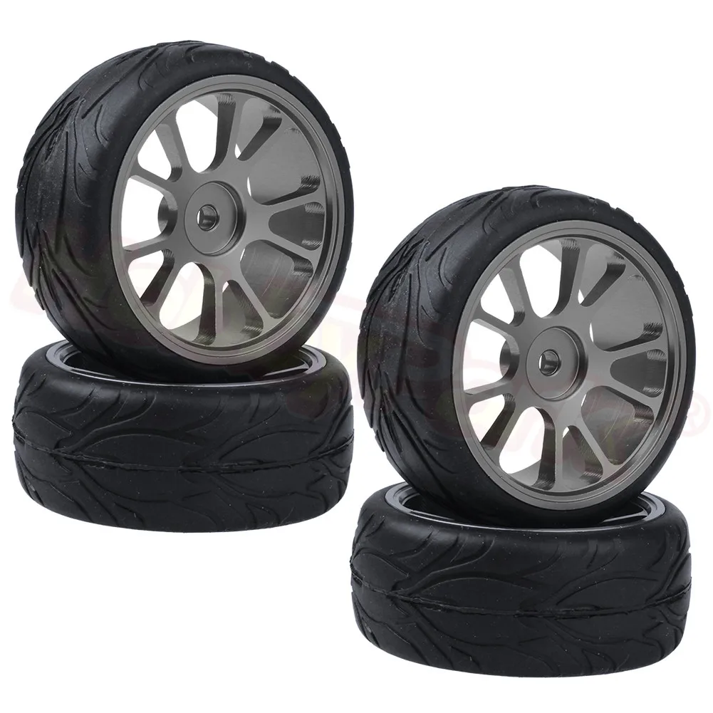 4 шт. 63x26 мм RC алюминиевые колеса и шины для WLtoys A959 A949 A969 A979 A959B A969B A979B 1/18 автомобилей