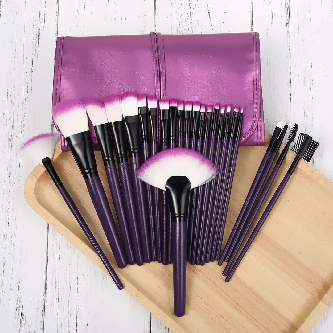 

24 Pcs Makeup Brushes Set Powder Foundation Blush Blending Eye shadow Lip Cosmetic Beauty Make Up Brush Kit Pincel