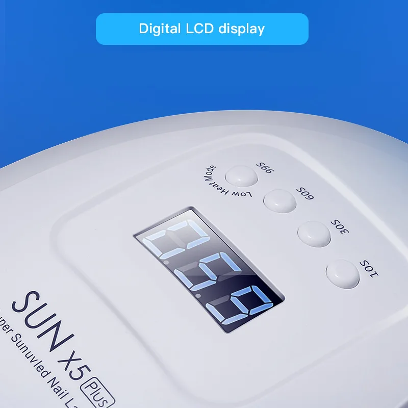 Фонарь для сушки гель-лака с ЖК-дисплеем таймер 10/30/60/99 сек. инструменты маникюра