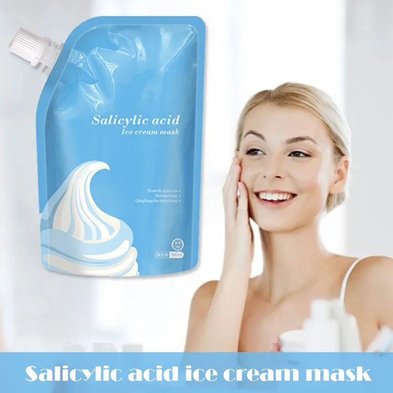 

Salicylic Acid Ultra Cleansing Mask Ice Cream Mask Fades Acne Marks Blackheads Moisturizing Cleansing Shrinking Pores MA