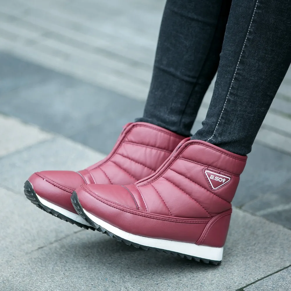 Зимние толстые и удобные зимние ботинки для среднего пожилого возраста обувь мам