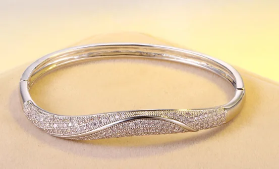 

YVV65 925 Sterling Silver Wedding Pearl Zircon Necklace Earrings crystal lovers Bracelet