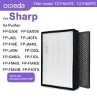 Из 2 предметов для очиститель воздуха Sharp фильтр FP-FM40 FU-Z35TA-W FP-F40TA HEPA фильтр фильтра с активированным углем FZ-F40HFE FZ-F40DFE воздушный фильтр для дома