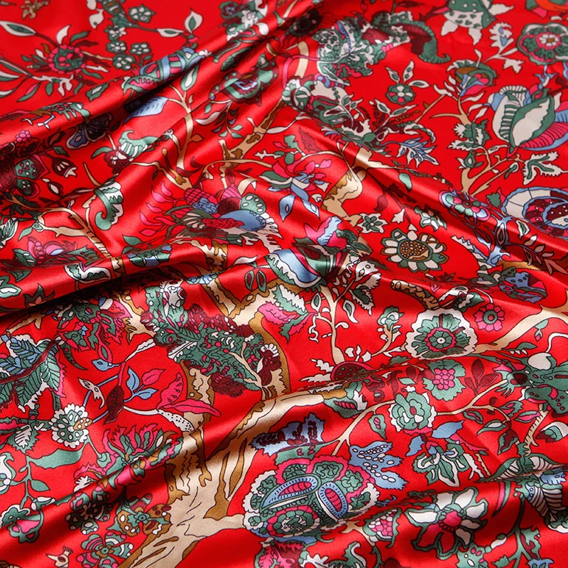 Шарф Шелковый женский квадратный 90*90 см мусульманский головной платок |