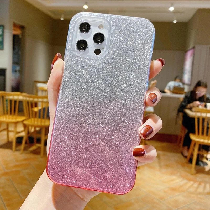 Роскошный тонкий для iPhone X XR XS MAX чехол Прекрасный блестящие девичьи мягкие