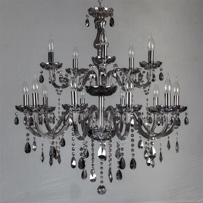 Home decor smoke crystal chandelier lighting dining room led lampara Retro chandeliers Cristal Kitchen Lighting Accessories | Освещение