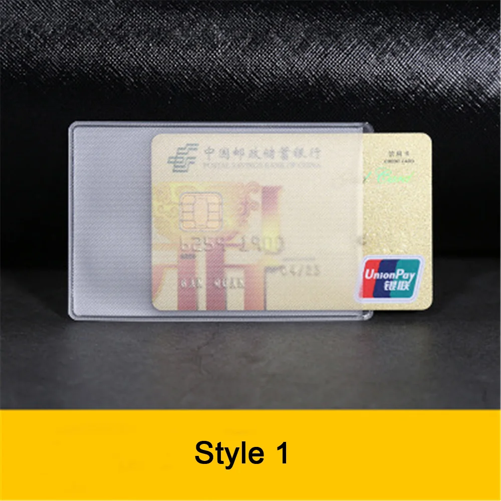1/10 шт. водонепроницаемый прозрачный пластиковый чехол для кредитных карт | Дом и