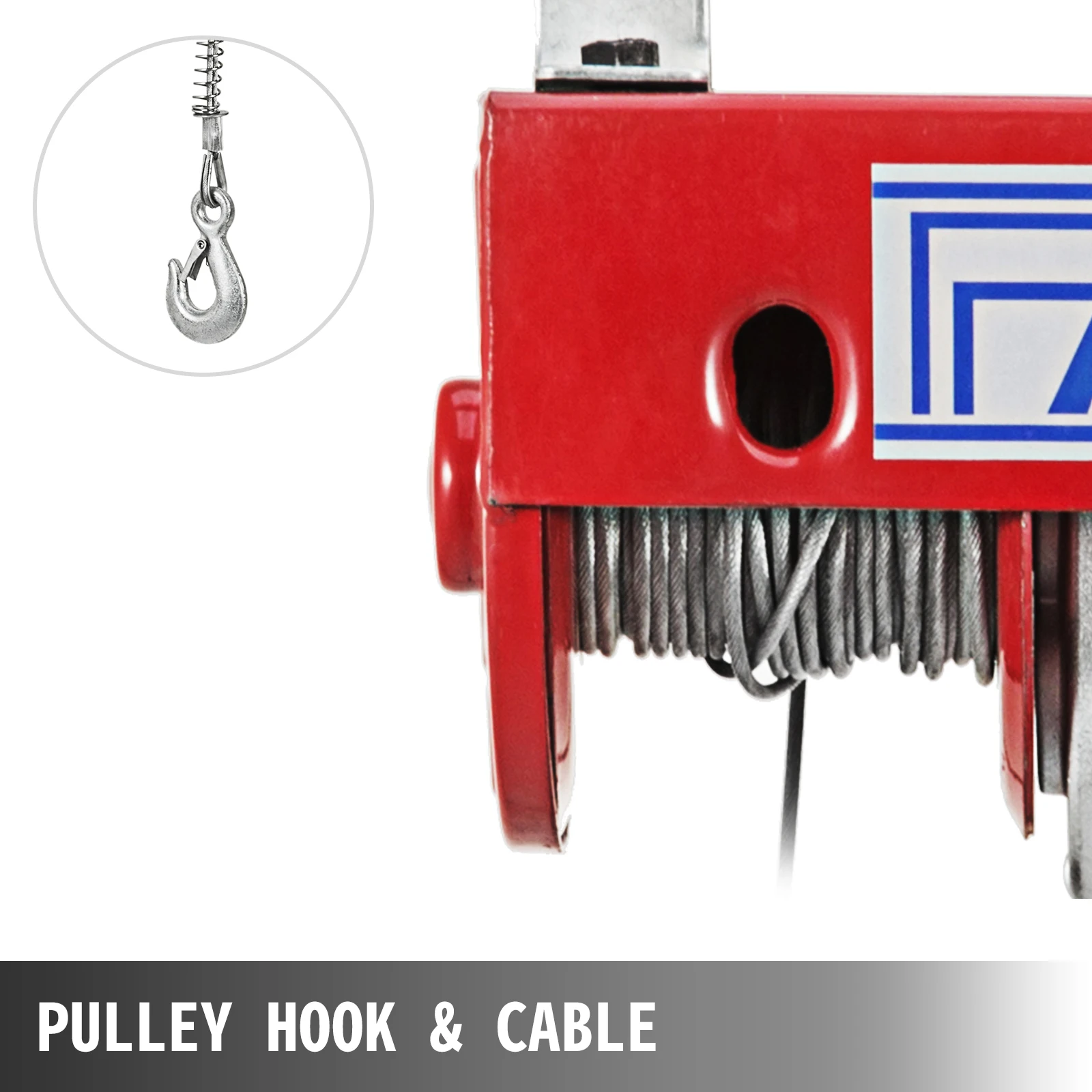 VEVOR 250-1200Kg Electric Hoist Lifting Crane Cable Hoist Winch for  Boat Car Garage Elevator with Wired Remote Control Lifter