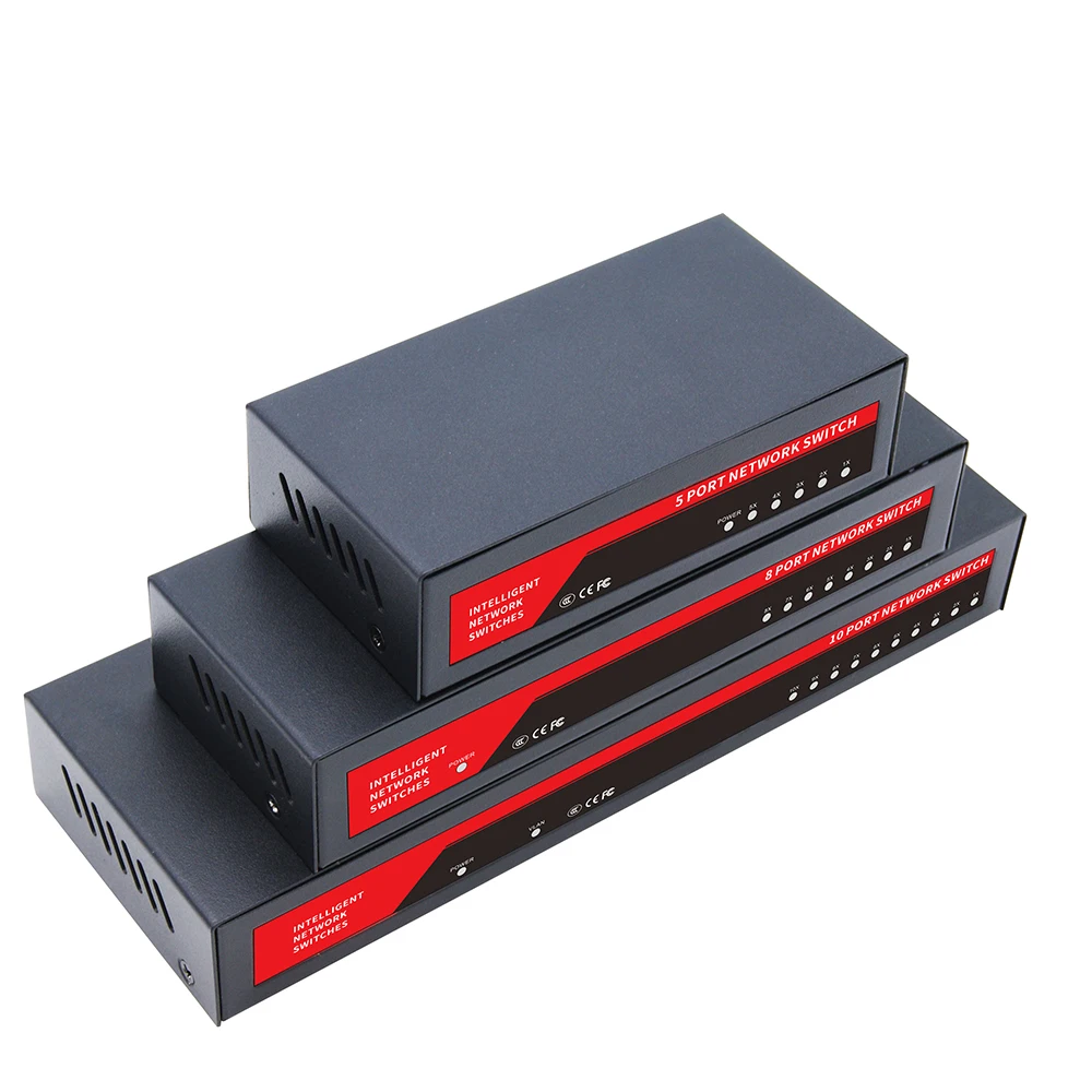 KuWFi гигабитный сетевой коммутатор 10/100/1000 Мбит/с 5/8/10 порт RJ45 LAN концентратор