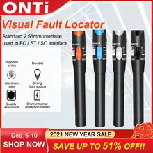 ONTi 30MW/20MW/10MW/5KM Visual Fault Locator,Fiber Optic Cable Tester 5-30KM Range,Red Laser Light Pen,Type SC/FC/ST